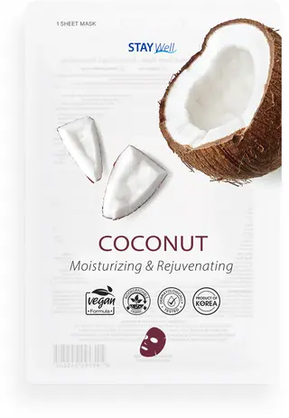 Produktfoto för STAY Well Vegan Sheet Mask Coconut 23 g