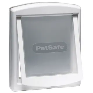 Produktfoto för Staywell - Hunddörr - Medium - Vit/transparent lucka
