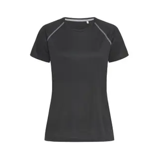 Produktfoto för Stedman Active 140 Women Team Raglan Svart polyester Large Dam