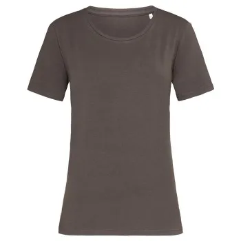 Alternativ bild 0 för Stedman Claire Relaxed Women Crew Neck Choklad ringspunnen bomull Small Dam