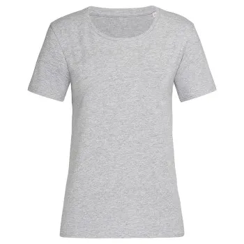 Alternativ bild 0 för Stedman Claire Relaxed Women Crew Neck Gråmelerad ringspunnen bomull Medium Dam