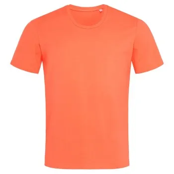 Alternativ bild 0 för Stedman Clive Relaxed Men Crew Neck Aprikos ringspunnen bomull Medium Herr