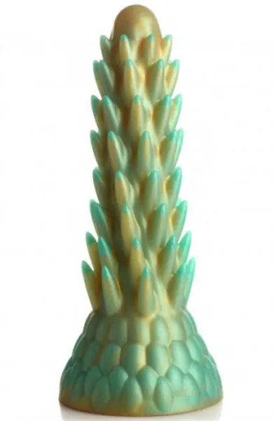 Bild 1 för Stegosaurus Spiky Reptile Silicone Dildo 19 cm