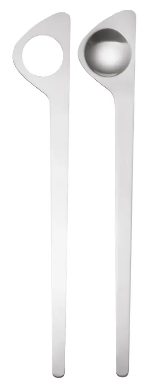 Produktfoto för Stelton - Arne Jacobsen Salatbestik - Salladsbestick - Steel - W: 5 x H: 0,5 x L 31,5 cm