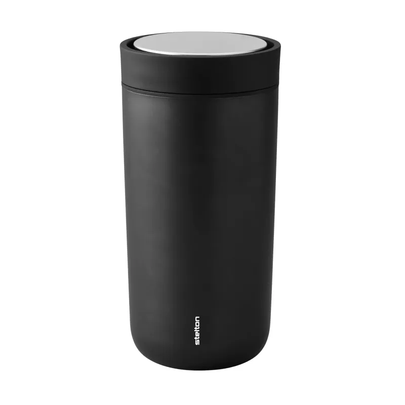 Alternativ bild 0 för Stelton To Go Click d. steel 0,4 l. - black, metallic