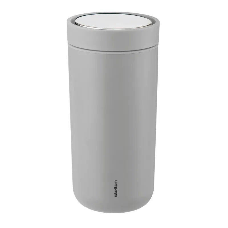 Alternativ bild 0 för Stelton To Go Click d. steel 0,4 l. - soft light grey
