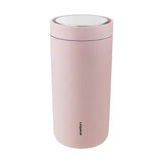 Produktfoto för Stelton To Go Click Steel termosmugg 0,4 liter, soft rose