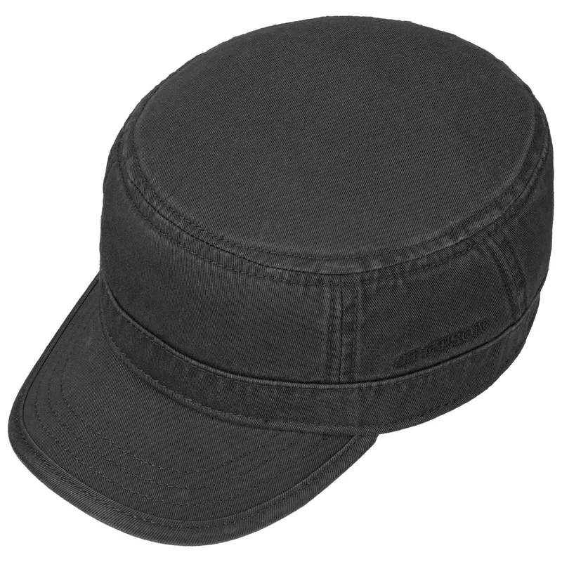 Bild 2 för Stetson - Svart army Keps - Army Cotton Black Fitted @ Hatstore