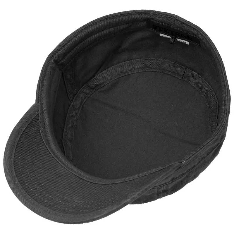 Bild 3 för Stetson - Svart army Keps - Army Cotton Black Fitted @ Hatstore