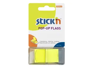 Produktfoto för Stick'n Pop Up Flikar 45x25 50 Blad Gul