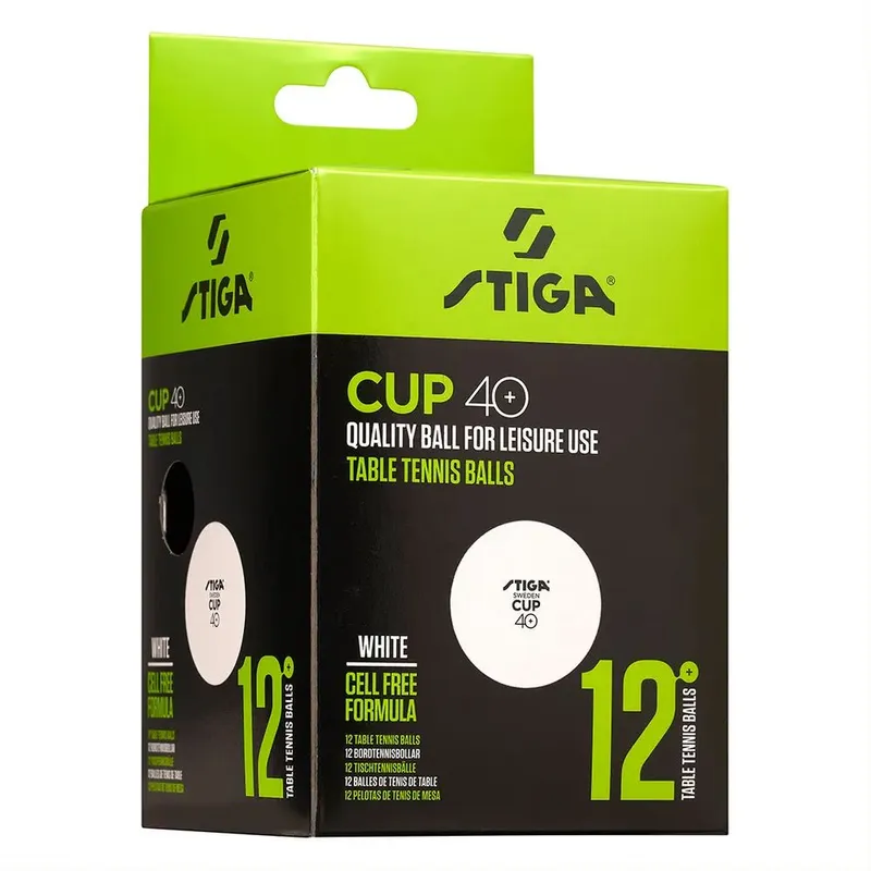 Bild 2 för STIGA Bordtennisboll STIGA Cup vit 12/fp