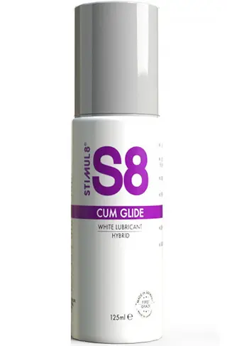 Produktfoto för Stimul8: S8 Cum Glide, White Hybrid Lubricant, 125 ml