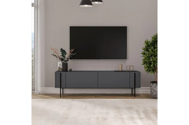 Bild 2 för Stira Tv-bänk 160 cm - Grafitgrå