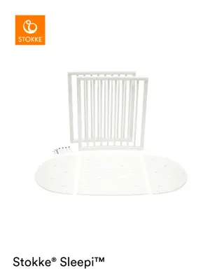 Produktfoto för Stokke Sleepi förlängningsset spjälsäng, vit, vit