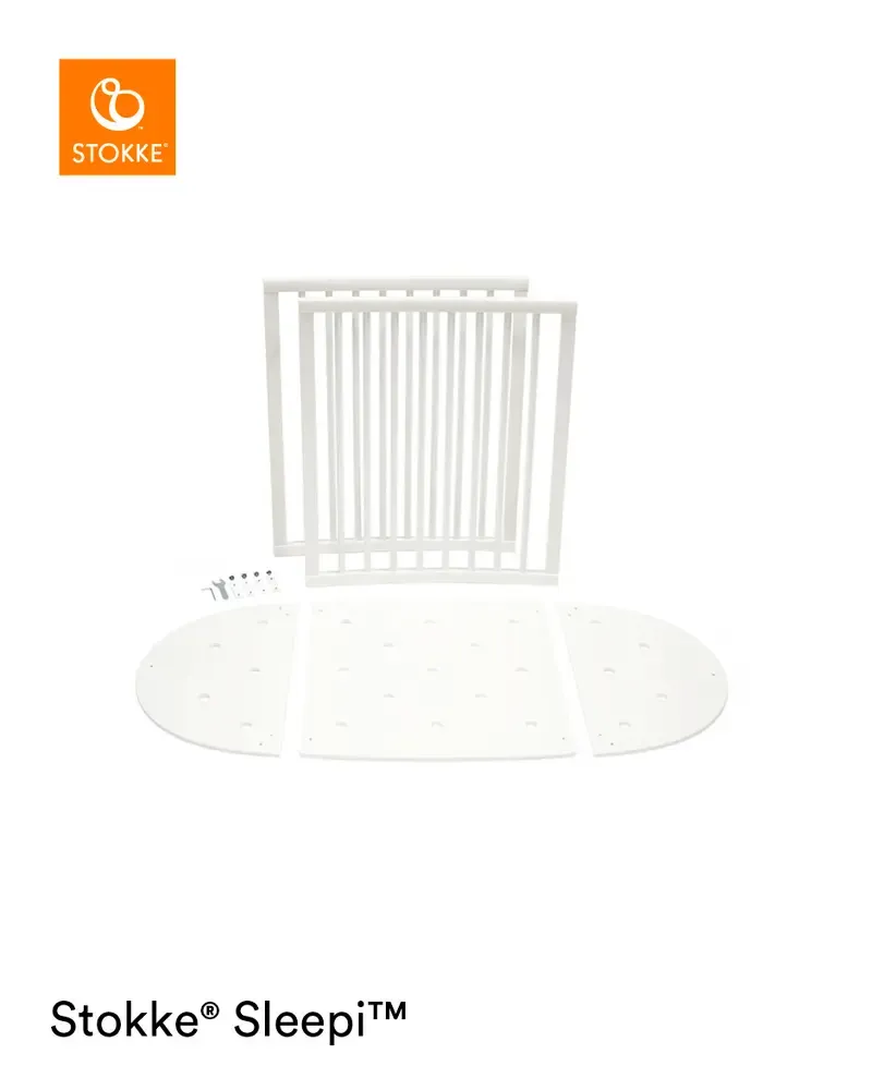 Alternativ bild 0 för Stokke Sleepi förlängningsset spjälsäng, vit, vit