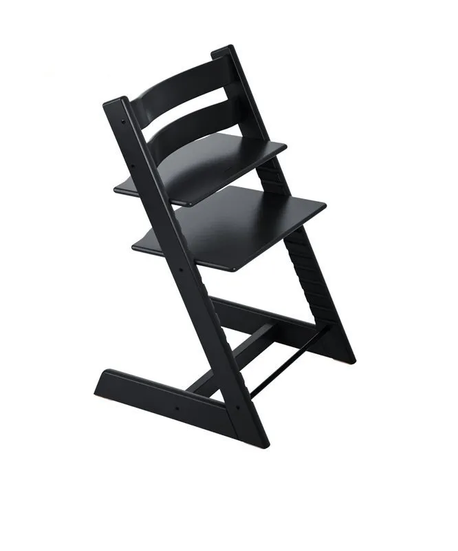Bild 1 för Stokke Tripp Trapp matstol, svart, Svart