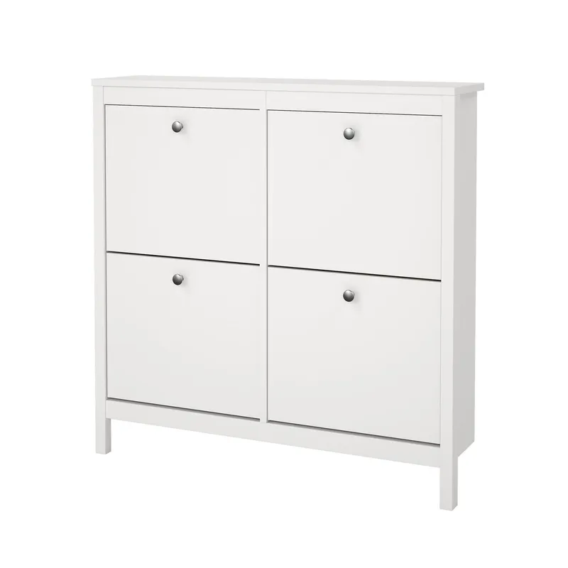 Bild 2 för STOLFERS Skoskåp 25x102 cm Vit/Natur -