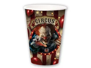 Produktfoto för Stora Pappersmuggar Halloween Circus 6-pack
