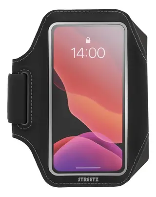 Produktfoto för STREETZ Slim Sports Armband for up to 6.5 Smartphones Reflectors - Black