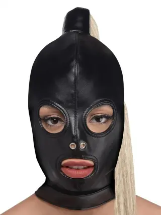 Produktfoto för Strict: Blonde Ponytail Bondage Hood