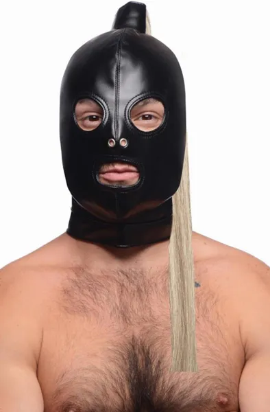 Bild 2 för Strict: Blonde Ponytail Bondage Hood