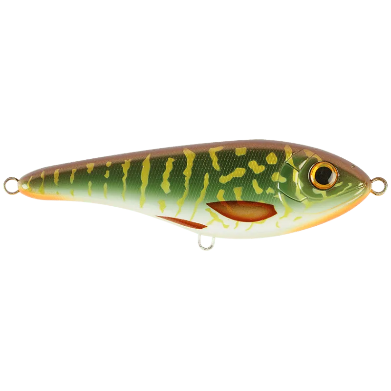 Bild 2 för Strike Pro Buster Jerk Shallow Runner 15 cm jerkbait Green Tiger