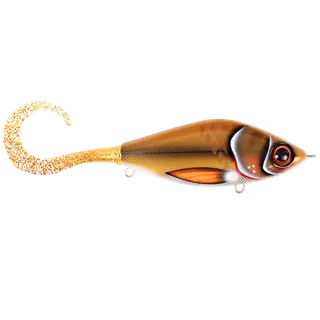 Produktfoto för Strike Pro Guppie jerkbait Bemidji Blonde - Gold Glitter