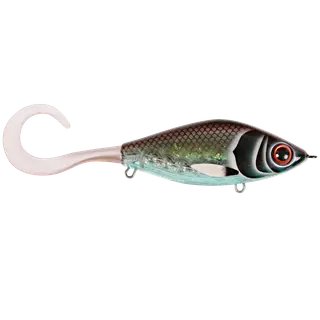 Produktfoto för Strike Pro Guppie jerkbait Midnight Shiner - Pearl White