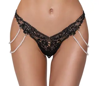 Produktfoto för String med broderispets & pärlband