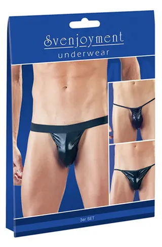 Produktfoto för Strings - Pack of 3 Styles - Black