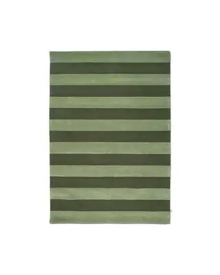 Produktfoto för Stripe Boucle matta grön