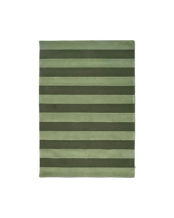Bild 1 för Stripe Boucle matta grön