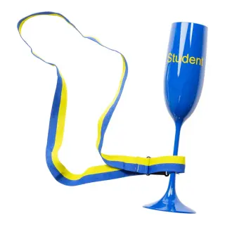 Produktfoto för Student Champagneglas Blått