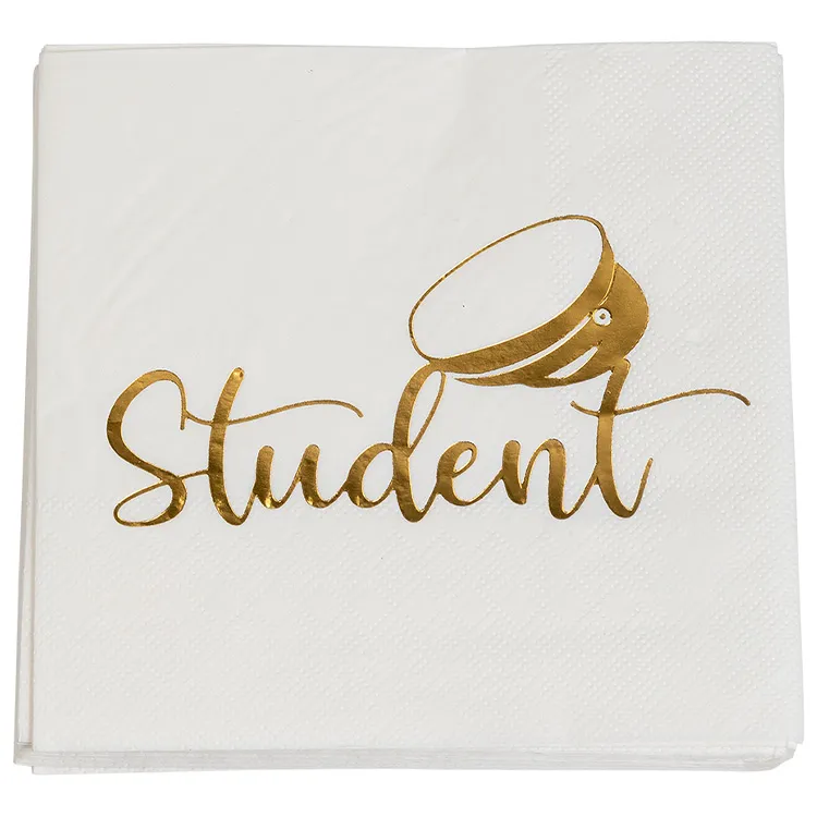 Alternativ bild 0 för Student Kaffeservett Vit/Guld 16-pack