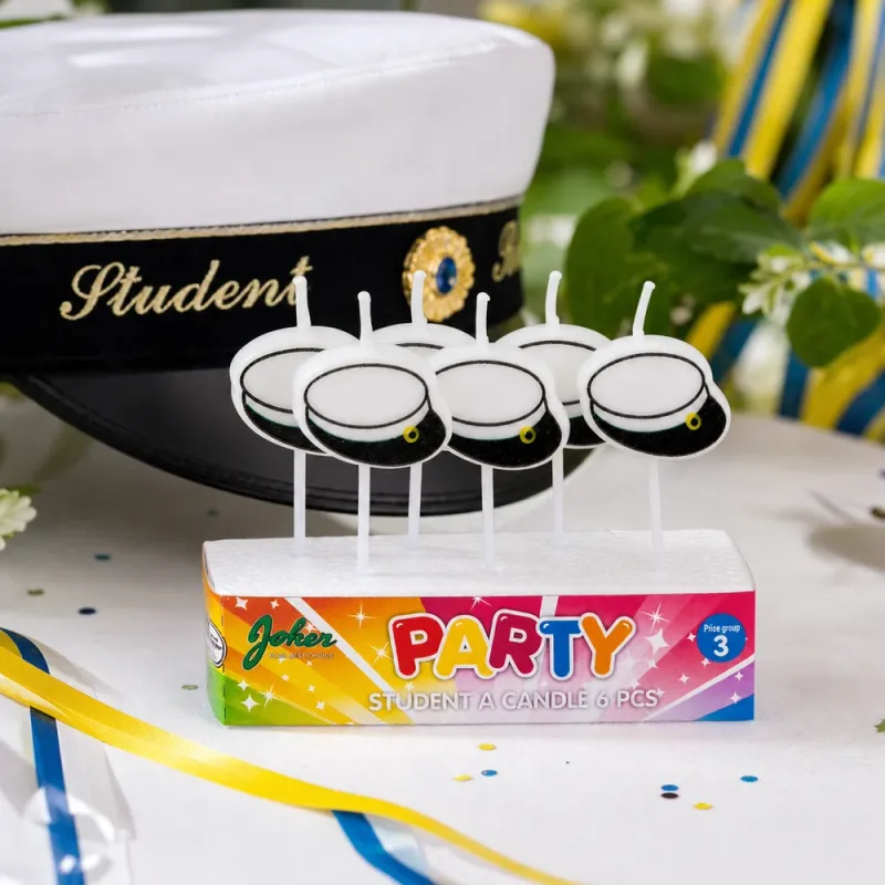 Bild 2 för Studenten tårtljus 6-pack
