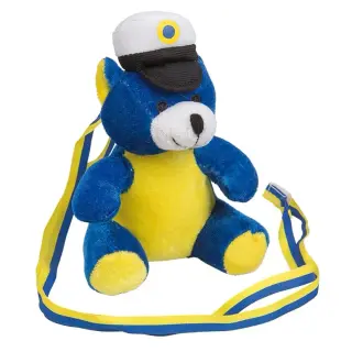 Produktfoto för Studentnalle blå och gul med halsband