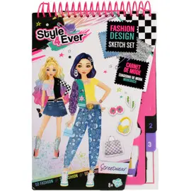 Produktfoto för Style 4 Ever Fashion Designer Mini Sketch Set