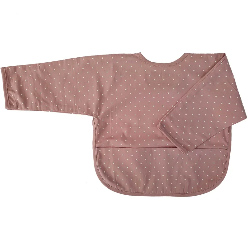 Bild 2 för Summerville Haklapp med Ärm Pale Mauve Dotty Eko