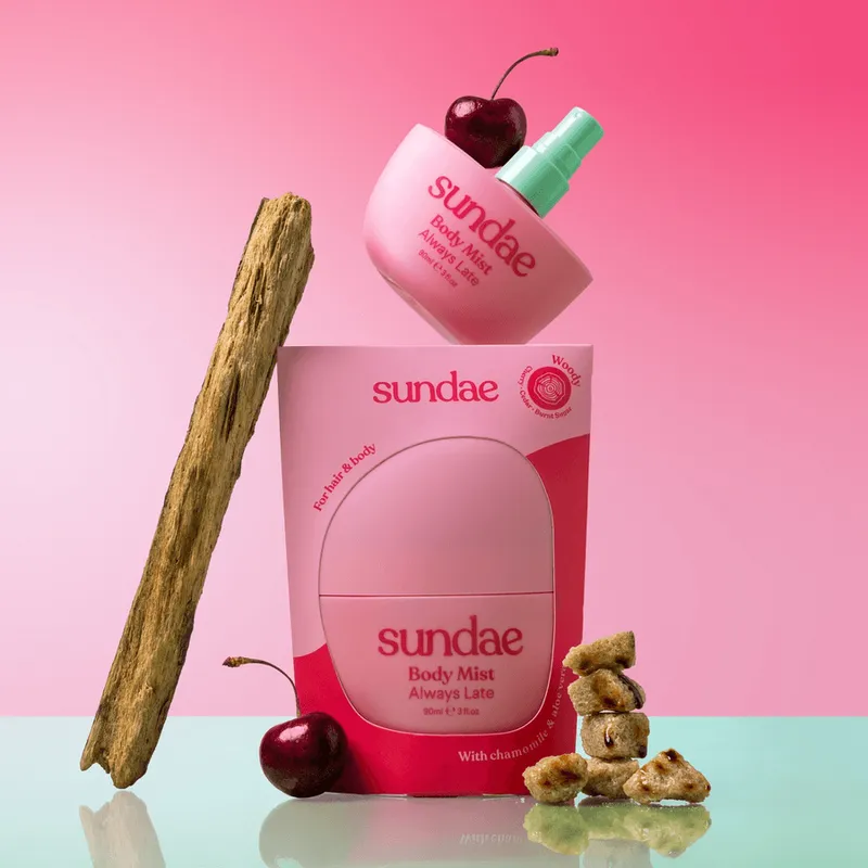 Bild 2 för Sundae Body Mist Always Late 90 ml