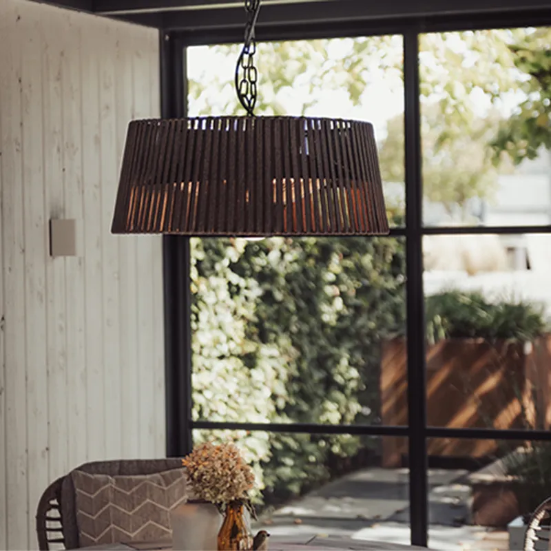 Bild 2 för Sunred Hängande terrassvärmare Artix Corda 1800 W halogen brun