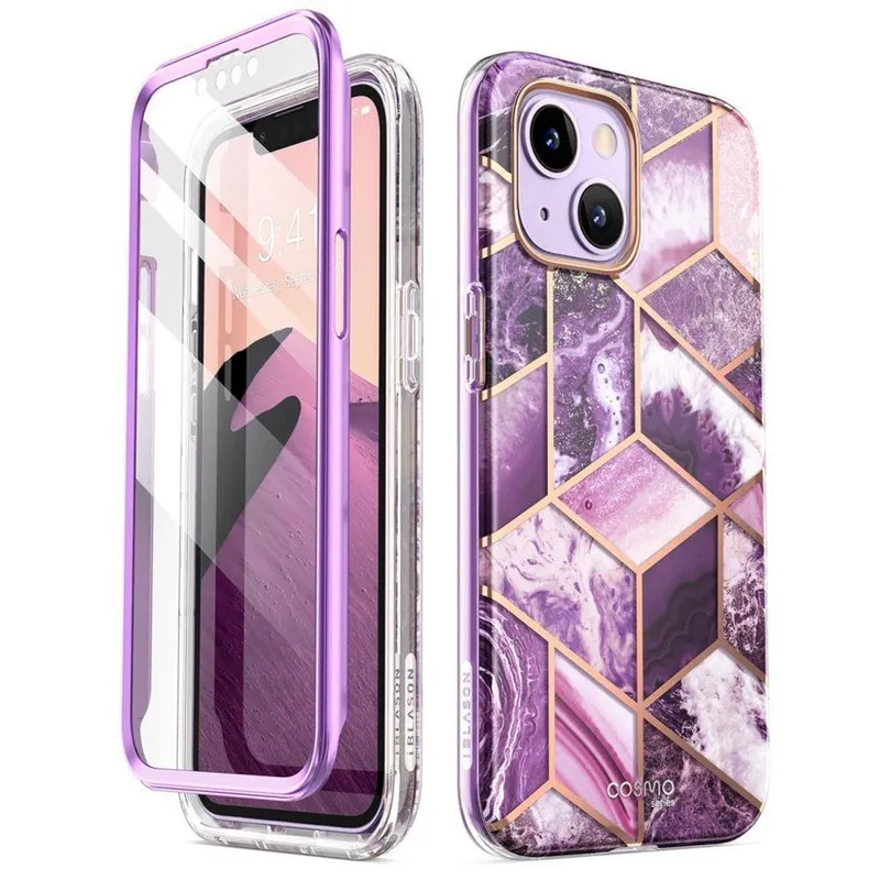 Alternativ bild 0 för SupCase iPhone 14 Plus Skal Cosmo - Marmor Lila
