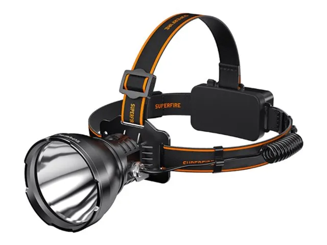 Alternativ bild 0 för Superfire HL60 - Huvudficklampa - LED-glödlampa - 36 W - vitt ljus - svart