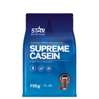 Produktfoto för Supreme Casein, 750 g, Strawberry Milkshake