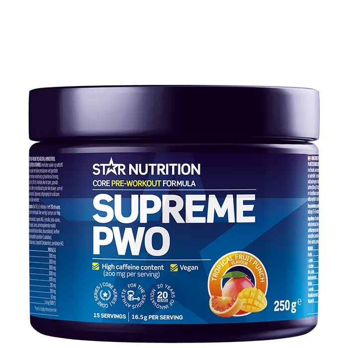Alternativ bild 0 för Supreme PWO, 250 g, Tropical Fruit Punch
