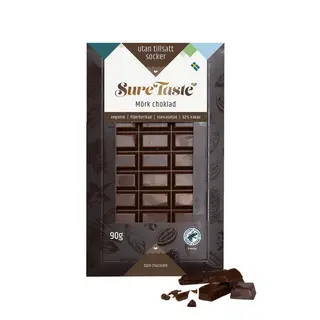 Produktfoto för Sure Taste Chokladkaka Mörk Choklad 90 g