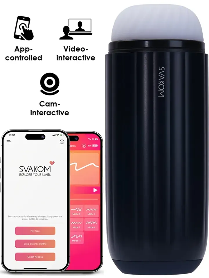 Bild 1 för Svakom Connexion: Sam Neo 2, Interactive Suction Masturbator