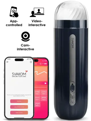 Produktfoto för SVAKOM - CONNEXION SERIES HANNES NEO INTERACTIVE THROBBING MASTURBATOR