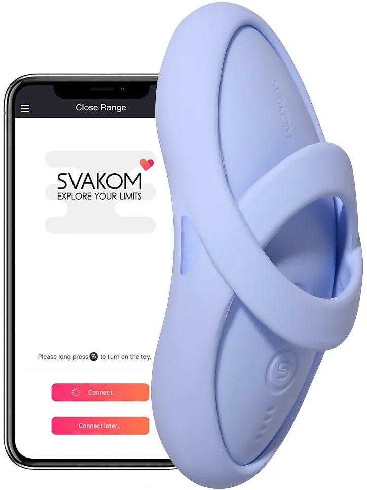 Alternativ bild 0 för Svakom: Echo 2, Flexible Finger Vibrator, blå