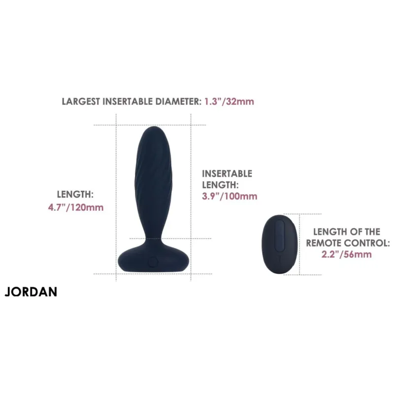 Bild 2 för Svakom: Jordan, App-Controlled Thrusting Anal Vibrator