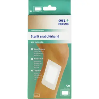 Produktfoto för Svea Medicare Sterilt snabbförband 10 x 25cm 5 st